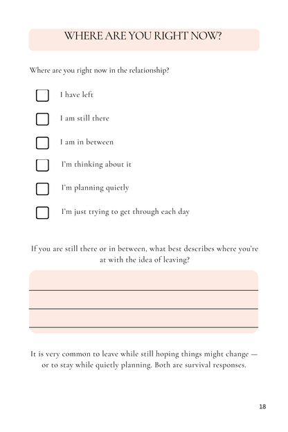 Untangling the Damage: A journal to help you make sense of what happened to you (Digital Edition)