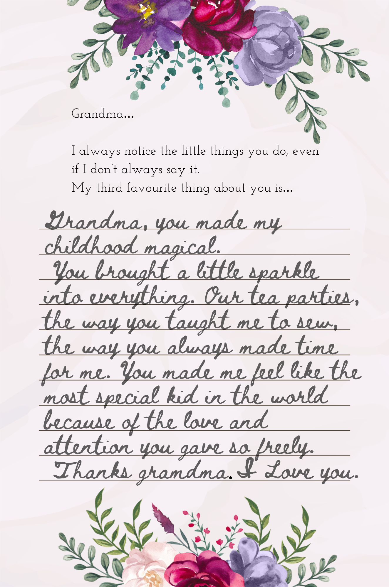 Love You Grandma — Coil Bound Edition